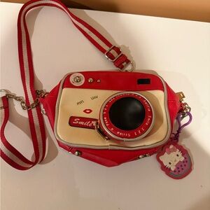 Stylish Red Camera Bag